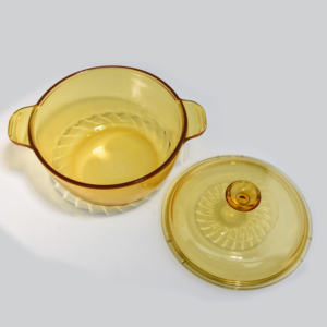 Casserole en verre résistant à la chaleur de 21 cm, verre borosilicate de haute qualité, casserole <span class=keywords><strong>Pyrex</strong></span> Corning <span class=keywords><strong>avec</strong></span> <span class=keywords><strong>couvercle</strong></span> - Product Image 6