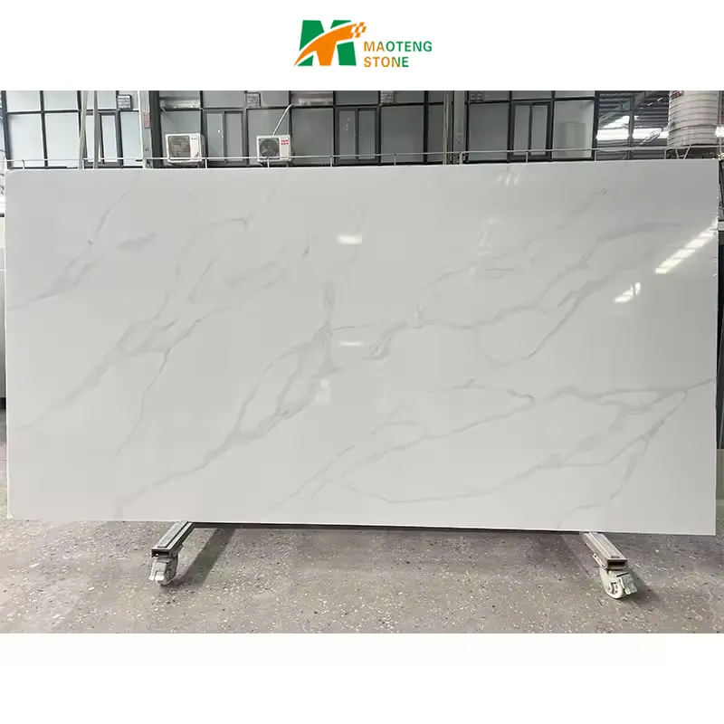 Factory Price Quartz Stone Countertop Kitchen Island Quartz Slab Calacatta Artificial Quartz