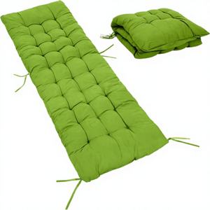 Coussin de chaise zéro gravité extra épais M-V-O de 8 cm, siège rembourré doux, tissu <span class=keywords><strong>matelassé</strong></span> respirant, chaise longue de <span class=keywords><strong>jardin</strong></span>/patio - Product Image 1