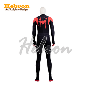 Costume de cosplay Spider-Man personnalisé <span class=keywords><strong>Miles</strong></span> <span class=keywords><strong>Morales</strong></span> pour Halloween, film TV, adulte, pour spectacle événementiel - Product Image 5