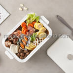 Asador Eléctrico Redondo Premium sin Humo con Tapa para Cocinar en Mesa, Hogar y Encimera de Apartamento - Product Image 2