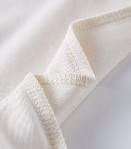 YKH 220GSM 97% pamuk mahsul yüksek kalite boş özel kendi logosu kısa kollu toptan kadın t-shirt - Product Image 5