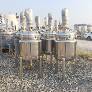 Cuve de réaction en acier inoxydable avec baril d'agitation mobile, cuve de agitation de liquides chauffée électriquement à simple ou double paroi - Product Image 5