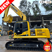 Excavatrice sur chenilles Komatsu PC220-8N1 d'occasion d'origine japonaise, 22 tonnes, 98% neuve, pour travaux routiers, miniers, de fondations et de terrassement, diesel hydraulique