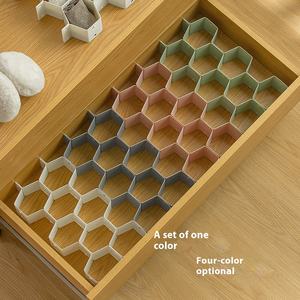 Cajón de nido de abeja ajustable, organizador divisor, sala de estar de plástico para armario de almacenamiento, rejilla de Combinación libre DIY - Product Image 3