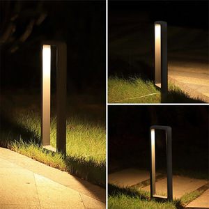 Lámpara de jardín de aluminio impermeable IP65 moderno Hotel hogar Decoración al aire libre bolardo poste camino Led Luz de césped - Product Image 5