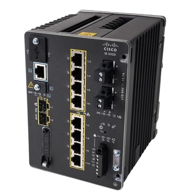 IE-3300-8P2S-E Cisco Catalyst IE3300 Industrial Ethernet Switch 8 PoE Ports 2 SFP Gigabit Managed Switch