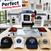 Presse à Chaud Pneumatique Automatique Double Station pour Casquettes de Baseball par Sublimation AIBA G--031F 110V/220V Garantie 1 An