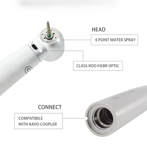 หัวกรอฟันด้วยความเร็วสูงแบบมือหมุนพร้อมแบริ่งเซรามิกกังหันงานทันตกรรม - Product Image 5
