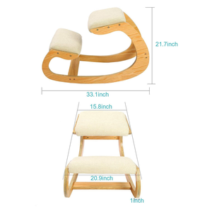 Chaise à bascule <span class=keywords><strong>ergonomique</strong></span> en bois pour étudiants, en bois, de haute qualité, pour bureau - Product Image 4