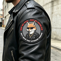 Patch en PVC souple 3D personnalisé, rond, en relief, avec inscription ou numéro, en forme d'animal