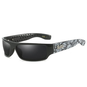 <span class=keywords><strong>Gafas</strong></span> de Sol Estilo Chicano Locomotive Gangster, Moda Hip Hop de la <span class=keywords><strong>Costa</strong></span> Oeste, Montura Rectangular, Lentes Polarizadas Tac - Product Image 4