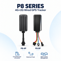 Traceur GPS filaire 4G+2G série P8 pour voitures, camions et bus avec suivi en temps réel, coupure de carburant à distance et lecture de l'itinéraire sur 180 jours