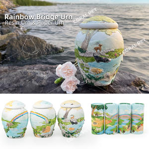 הלוויה אספקת קטן מתכלה Urna שריפת גופות אפר תכשיטי מזכרת עץ כד לחיות מחמד זיכרון ארון קשת גשר לחיות מחמד כד - Product Image 5