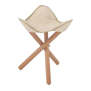 High Quality Outdoor Lightweight Portable Camping Fishing Chair Folding Beech Triangle Chair ultralight camping stool