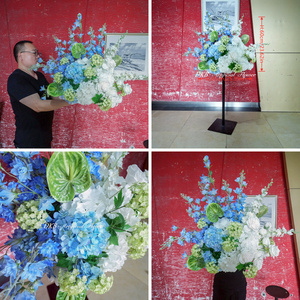 Bola de Flores Artificiales de Nuevo Estilo, Bola de Hortensias y Flores Colgantes de Alta Calidad para Decoración de Centros de Mesa de Boda - Product Image 3