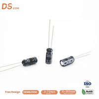 Kapasitor Elektrolit Aluminium 25V 22μF 5x11mm, untuk Peralatan Rumah Pintar dan Pemrosesan Sinyal Digital, Harga Grosir Massal