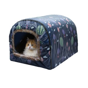 Outdoor Cat Shelter Winter Enclosed Tent Rainproof Warm Pet House For Cats Four Seasons Use - Product Image 1