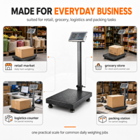 Báscula Industrial de Banco, Capacidad 300kg, 400x500mm, Pantalla LCD, Modelo TCS, OEM/ODM Personalizable, Precisión 10g, Marca Keli
