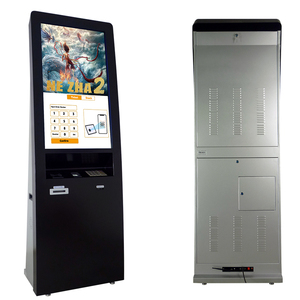 Rạp chiếu phim Vé máy bán hàng tự động hồng ngoại Màn hình kép quảng cáo LED màn hình cảm ứng hiển thị đồng tiền hoạt động kiosk với máy in - Product Image 4