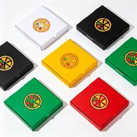 Boîte à pizza personnalisée biodégradable avec logo, boîte à pizza gourmet en gros, carrée, 6, 8, 9, 10, 11 pouces, boîte à pizza recyclable, boîte d'expédition pour pizza