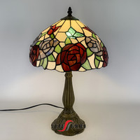 Lampe de table Sensmuel en verre teinté peint à la main, style antique européen, fabrication chinoise en gros