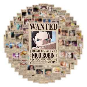 Nouvelles 100 Affiches de recherche en PVC découpées à l'emporte-pièce, étanches, avec motifs de dessins animés et de l'anime <span class=keywords><strong>One</strong></span> <span class=keywords><strong>Piece</strong></span> (Luffy inclus) - Édition 2025 - Product Image 3