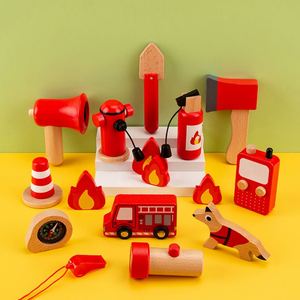 Coffret de jeu d'imitation pour enfants garçons, costume de <span class=keywords><strong>pompier</strong></span>, ensemble d'outils de <span class=keywords><strong>pompier</strong></span>, cadeau de Noël et d'anniversaire - Product Image 6