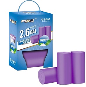 Bolsas de Basura Coloridas de 55-60 Galones, Material HDPE LDPE, Precio de Fábrica EXW, para Supermercados y Cocinas - Product Image 1