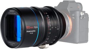 เลนส์ SIRUI <span class=keywords><strong>50</strong></span> มม. T2.9 1.6X ฟูลเฟรม แอนามอร์ฟิก สำหรับกล้องถ่ายภาพยนตร์ (เมาท์ RF) - Product Image 2