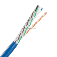 Grosir tembaga telanjang CCA konduktor PVC LSZH PE Rohs jaket UTP FTP SFTP kabel Data kabel LAN Cat6