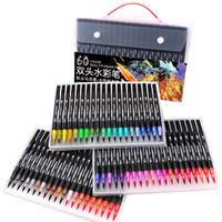 48/60/72 couleurs Art Marqueur pour Dessin Peinture Set Double Brosse Stylo Aquarelle Professionnel Marqueurs