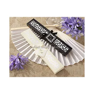 China Factory Customize Sell Well Hand Fan Personalized Silk Fan Wedding Favors