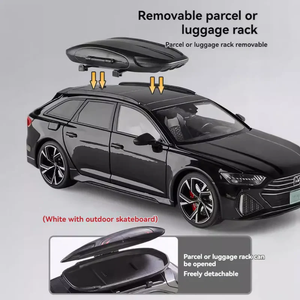 รถโมเดลออดี้ RS6 Avant ผลิตจากโลหะ ขนาด 1:18 รุ่น Performance Wagon พร้อมประตูที่เปิดได้ เสียงและไฟ - Product Image 5