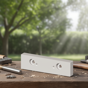 Mandíbula lisa para tornillo de banco modular, 1 par de piezas de repuesto de acero mecanizado con precisión - Product Image 3
