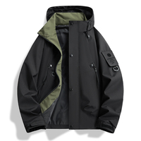 Veste légère à fermeture éclair pour homme personnalisée, logo personnalisable, coupe-vent et imperméable, style décontracté, hiver