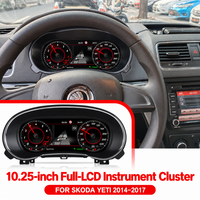 Kokpit Virtual 10,25 Inci untuk Skoda Yeti 2014-2017, Panel Instrumen LCD Lengkap, Speedometer Digital Linux, Panel Dasbor Digital