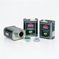 Boîte en fer blanc carrée personnalisée 100 150 175 250 500 ml en gros pour l'emballage d'huiles de cuisson (truffe, citron, noix, avocat, olive, piment, tournesol)