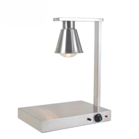 Lampe chauffante alimentaire commerciale en acier inoxydable 201, station de réchauffement de buffet, chauffe-plats à 3 têtes pour hôtels, restaurants et traiteurs