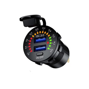 Kép nhanh chóng phí 3.0 PD RV USB Outlet 12V Tường Gắn kết 12V USB sạc xe USB Cổng ổ cắm ổ cắm phụ kiện với ON-OFF chuyển đổi - Product Image 3