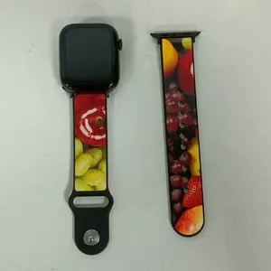 Pour Apple Watch Band Sublimer White Silicone Band Sublimation Watch Bands Smart Watch Strap Diy Sublimation Pour Samsung Apple