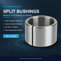 Carbon Steel Split Bushing Automotive Sleeve Spring Steel Retaining Ring Nickel Plated Zinc Plated Parts