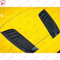 Z-ART Conduits d'aération de capot moteur en fibre de carbone autoclavée à sec, compatibles avec Ferrari F8 Spyder, pièces de tuning pour capot moteur