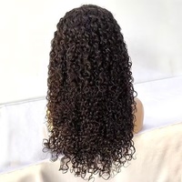 4x4 soie Base perruques personnalisé longue eau et cheveux humains ondulés profonds bouclés 13x6 dentelle avant perruque naturelle faite à la machine