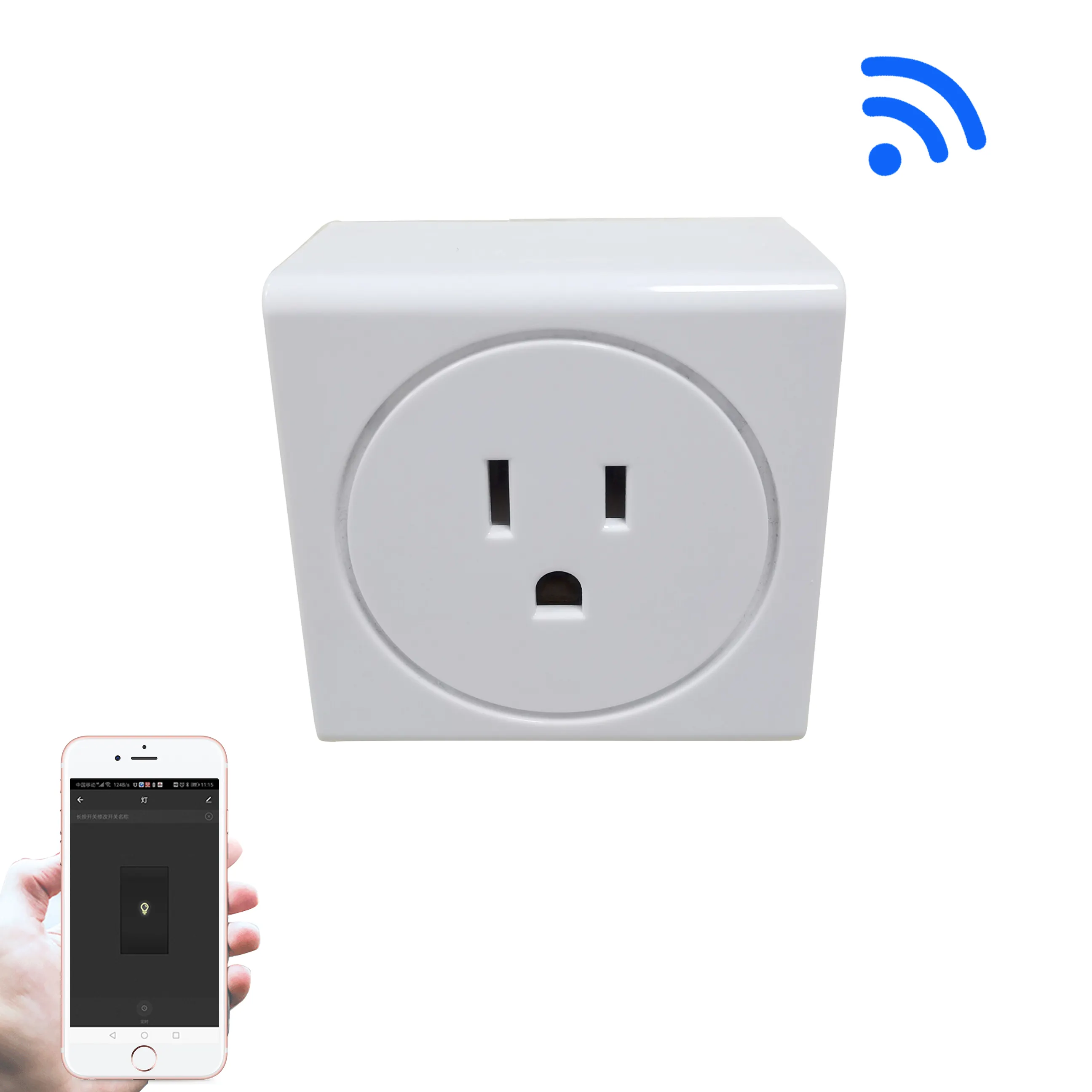 WiFi Smart Plug Smart Life APP Control Uso en el hogar Enchufe inteligente Estándar de EE. UU. Directo de fábrica