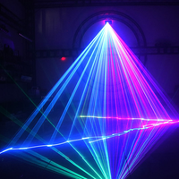 Lumière laser de fête RGB 45W, faisceau laser rouge et vert, effet de scène, DMX Auto Sound pour fête, mariage, certifié CE FCC RoHS