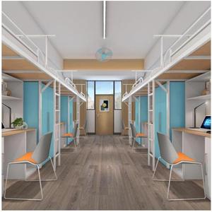 Modern Hostel Dormitory Metal <b>Bunk</b> <b>Bed</b> with Stairs and Screwless Frame for Hospital Use Factory Price - Product Image 5