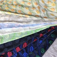 Tissu Jacquard en Polyester Recyclé Durable à Motif Tulipe pour Chapeaux et Casquettes Esthétiques, Logo Personnalisé, Vente en Gros Direct Usine