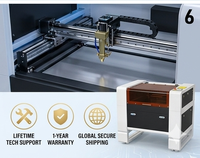 Nouveau 80W 100W CNC Laser Graveur CO2 Laser Gravure & Machine De Découpe pour Bois Pierre Papier et Cristal Prend En Charge LAS Format Graphique