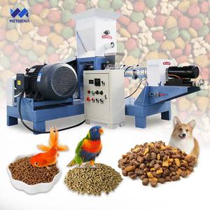 Extrudeuse d'aliments pour volailles 200 kg/h, fabrication automatique de palettes flottantes, machine à aliments pour poissons et chiens, vis et baril pour poissons - Product Image 1